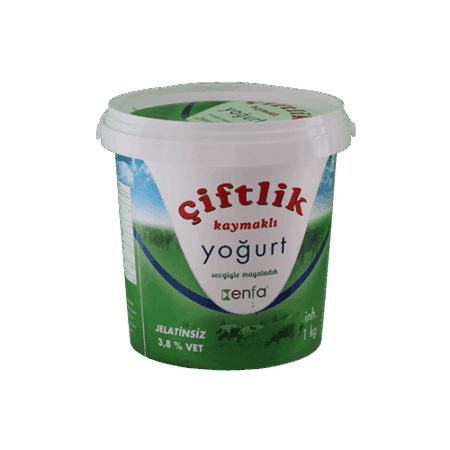 enfa ciftlik kaymakli yogurt 3,8 vet  1kg