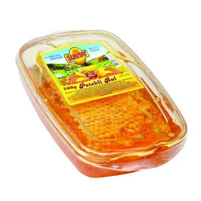 suntat blütenwabenstück im blütenhonig 400g