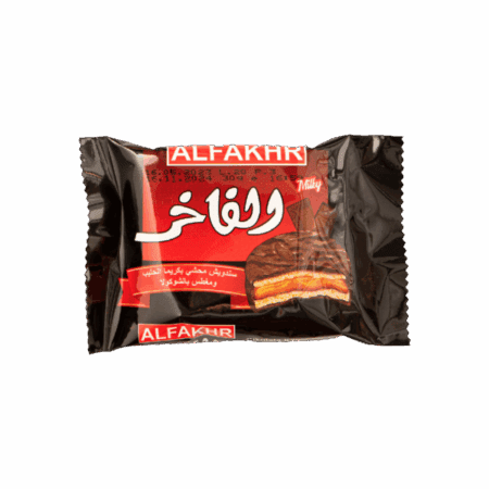 ألفخر بسكويت مغطى بالشوكولاتة الحليب 45غ