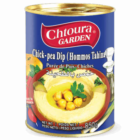 chtoura garden  hommus with tahini (chickpeas dip with sesam pate) 430g