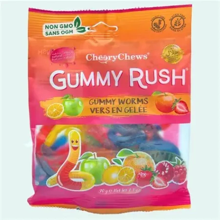 Gummy rush gummy worms 80g