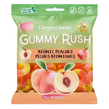 Gummy rush atomic peaches 80g