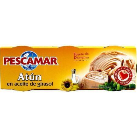 pescamar thunfisch in sunflower oil 80g  3pcs
