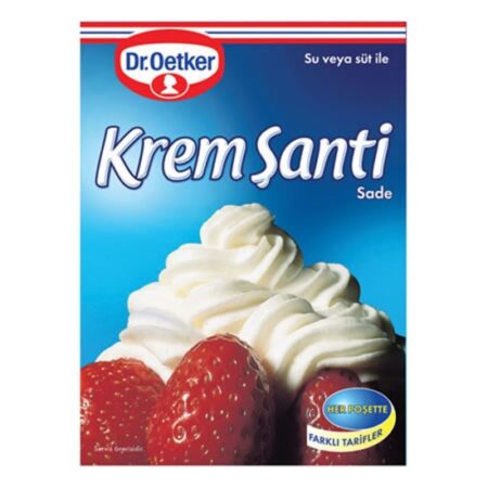 Dr.oetker whipped cream plain krem santi sade 144g
