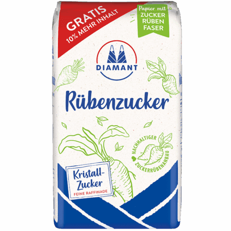 diamant  rübenzucker kristall-suiker fijn 1kg