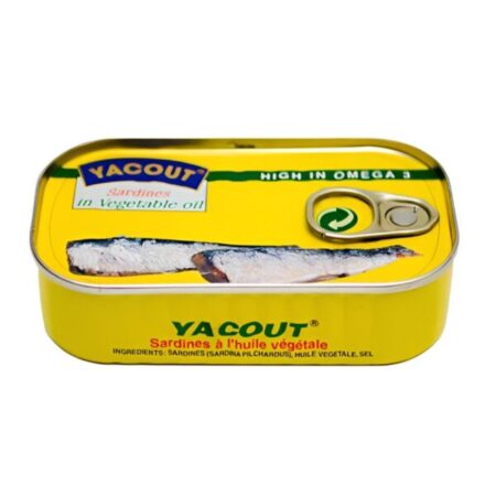 yacout sardines in vegetable oil 125g