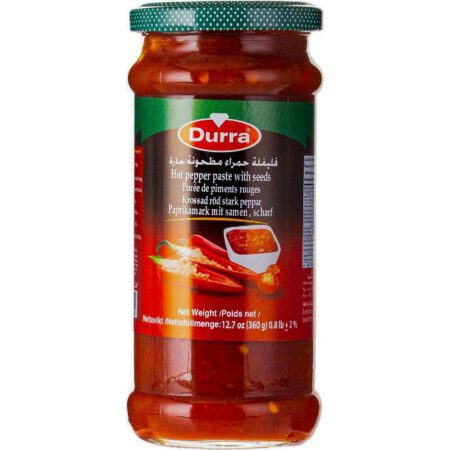 durra hot pepper paste with seeds 370g