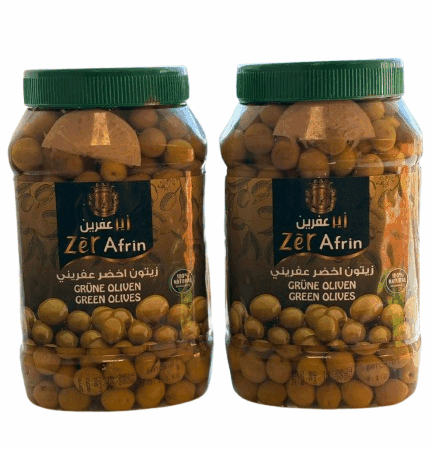 زيتون أخضر زير عفرين 2.2كغ