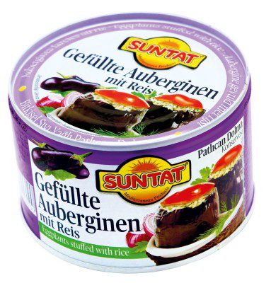 suntat patlican dolma aubergine gevuld met rijst 350g