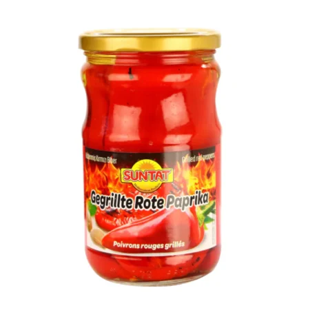 suntat roasted red peppers 650g